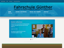 Tablet Screenshot of fahrschule-guenther.net